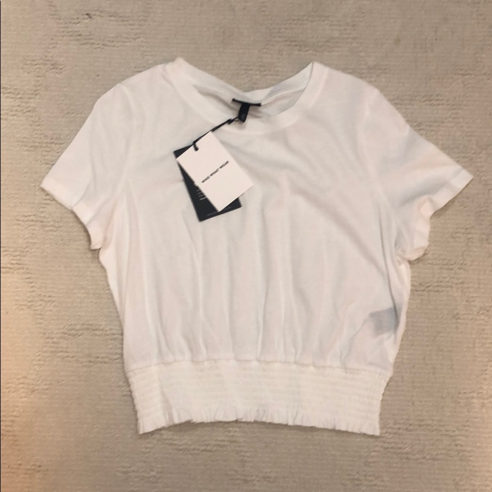 White crop top